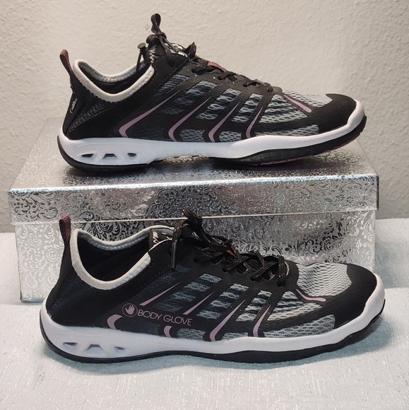 Body Glove Shoes - Body Glove Women's Black and Pink Athletic Shoes Size 8.